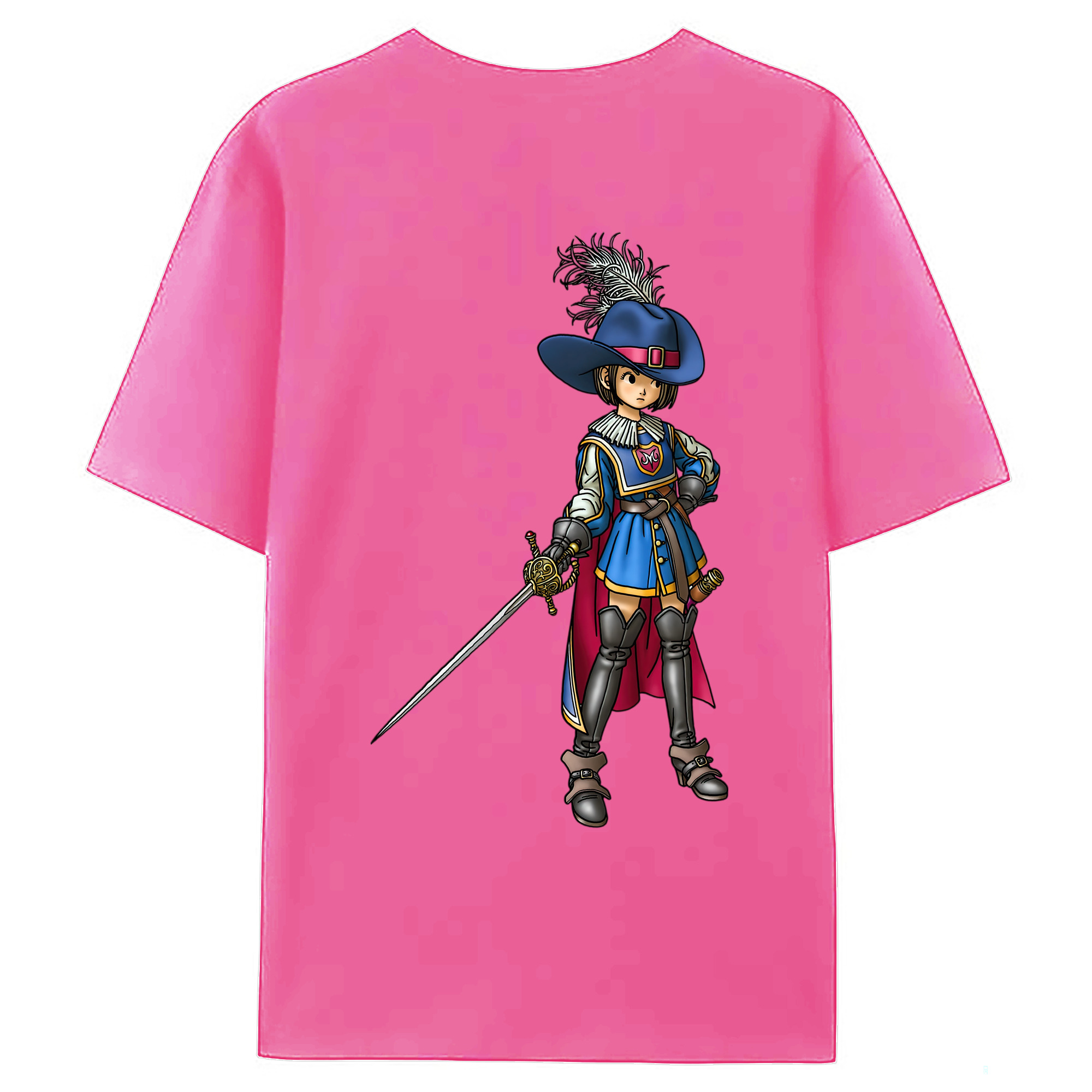 （画像用） ドラゴンクエスト Doragon Kuesuto Dragon Quest レディース半袖Tシャツ(バックプリント)